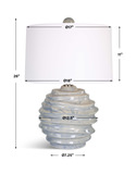 Waves Blue & White Accent Lamp thumbnail 6