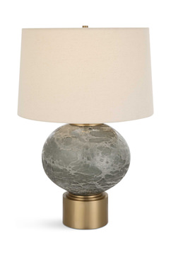Lunia Gray Glass Table Lamp