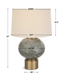 Lunia Gray Glass Table Lamp thumbnail 5