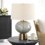 Lunia Gray Glass Table Lamp thumbnail 2
