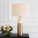 Gravitas Elegant Brass & Stone Lamp thumbnail 7