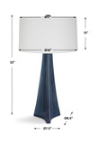 Teramo Scalloped Ceramic Table Lamp thumbnail 6