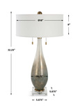 Cardoni Bronze Glass Table Lamp thumbnail 6