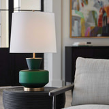 Trentino Dark Emerald Green Table Lamp thumbnail 2