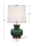 Trentino Dark Emerald Green Table Lamp thumbnail 5