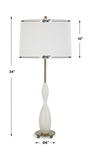Annora Glossy White Table Lamp thumbnail 4
