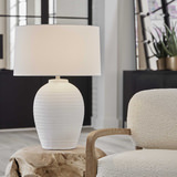 Reyna Chalk White Table Lamp thumbnail 8