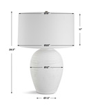 Reyna Chalk White Table Lamp thumbnail 5