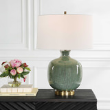 Nataly Aged Green Table Lamp thumbnail 2