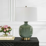 Nataly Aged Green Table Lamp thumbnail 8