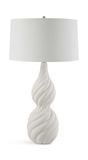 Twisted Swirl White Table Lamp thumbnail 5