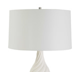 Twisted Swirl White Table Lamp thumbnail 6