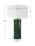 Galeno Emerald Green Table Lamp thumbnail 5