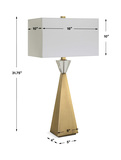 Arete Modern Brass Table Lamp thumbnail 3
