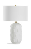 Emerie Textured White Table Lamp thumbnail 5