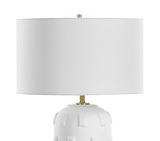 Emerie Textured White Table Lamp thumbnail 6