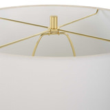 Wrenley Ridged White Table Lamp thumbnail 2