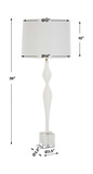 Helena Slender White Table Lamp thumbnail 5