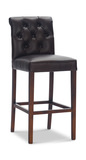 Braden Tufted Leather Bar Stool thumbnail 1