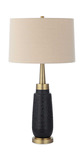 Spyglass Black Wood Grain Table Lamp thumbnail 1