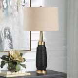 Spyglass Black Wood Grain Table Lamp thumbnail 8