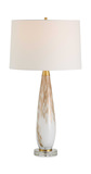Lyra White & Gold Table Lamp thumbnail 1