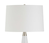 Quinn White & Silver Table Lamp thumbnail 8