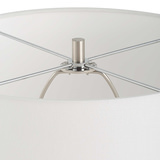 Quinn White & Silver Table Lamp thumbnail 4