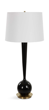 Brielle Polished Black Table Lamp