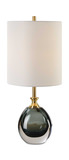 Enigma Teal Blue Glass Buffet Lamp thumbnail 1