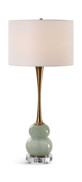 Sanctuary Green Gray Table Lamp