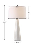 Loire Ivory Glaze Table Lamp thumbnail 4