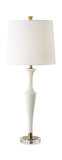 Colette White Stone Table Lamp thumbnail 1