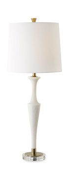 Colette White Stone Table Lamp