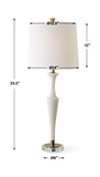 Colette White Stone Table Lamp thumbnail 4