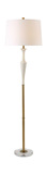 Colette White Stone Floor Lamp thumbnail 1