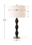 Threefold Black Stone Table Lamp thumbnail 3