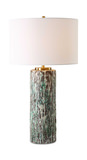 Meltdown Ivory Teal Table Lamp thumbnail 1