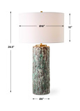 Meltdown Ivory Teal Table Lamp thumbnail 3