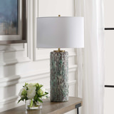 Meltdown Ivory Teal Table Lamp thumbnail 7