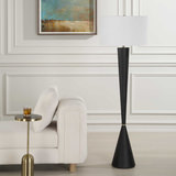 Layla Black Tapered Floor Lamp thumbnail 7