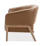 York Leather Accent Chair - Butternut thumbnail 2