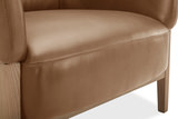 York Leather Accent Chair - Butternut thumbnail 8