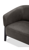York Leather Accent Chair - Mushroom thumbnail 4