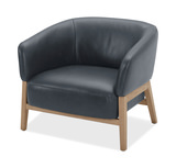 York Leather Accent Chair - Jet Black thumbnail 8