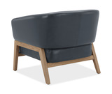 York Leather Accent Chair - Jet Black thumbnail 3