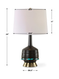 Foster Black Glaze Table Lamp thumbnail 4
