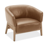 York Leather Accent Chair - Butternut thumbnail 1