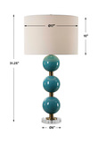 Palawan Blue Glaze Table Lamp thumbnail 3
