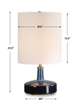 Abyss Blue Table Lamp thumbnail 4